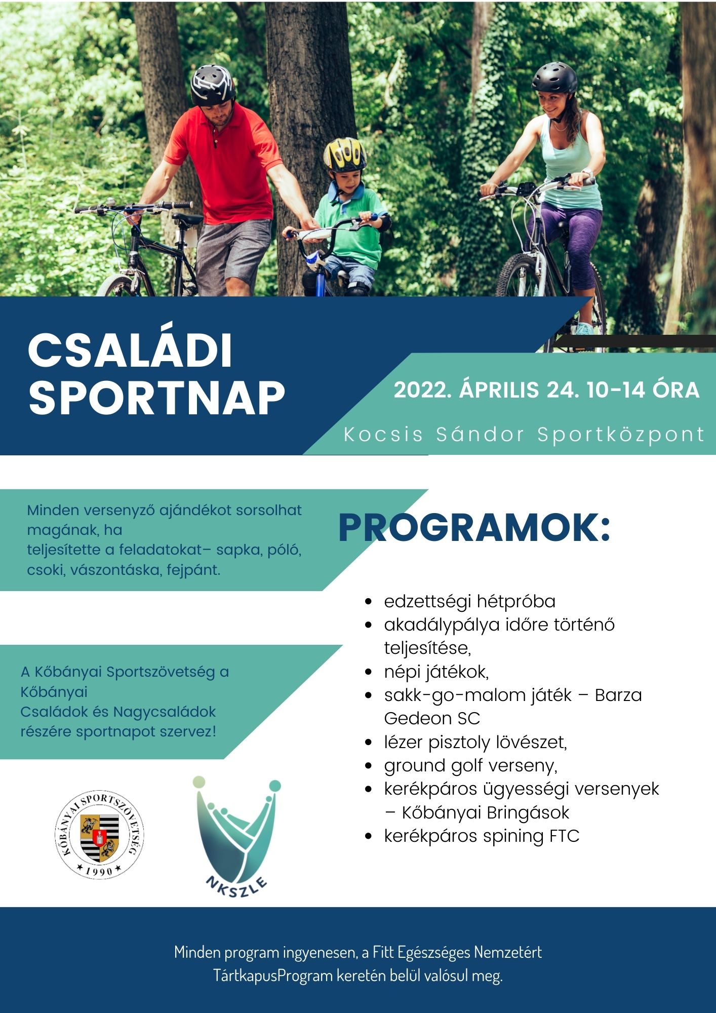 családi sportnap plakát